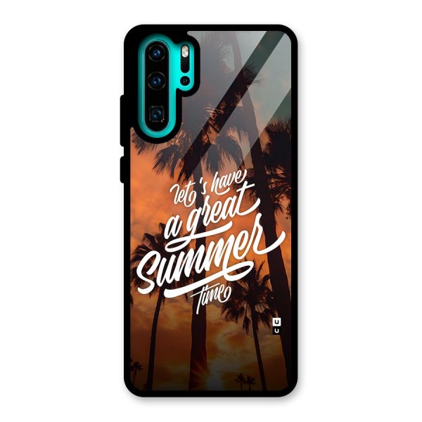 Great Summer Glass Back Case for Huawei P30 Pro