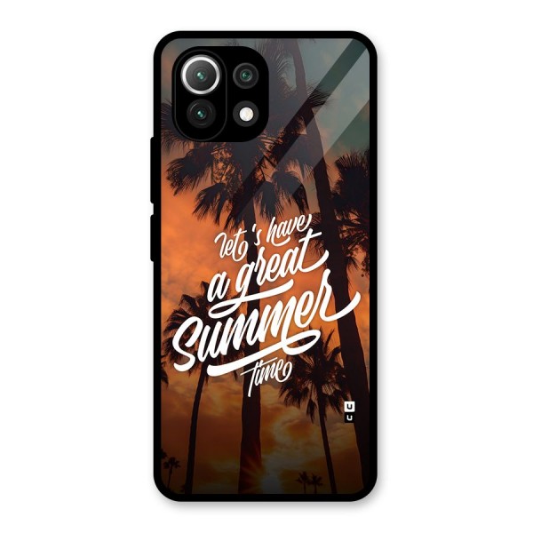 Great Summer Glass Back Case for Mi 11 Lite