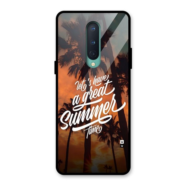 Great Summer Glass Back Case for OnePlus 8