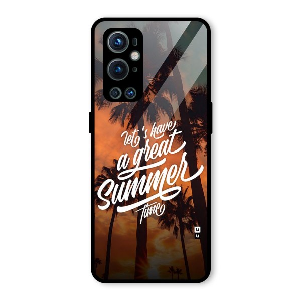 Great Summer Glass Back Case for OnePlus 9 Pro