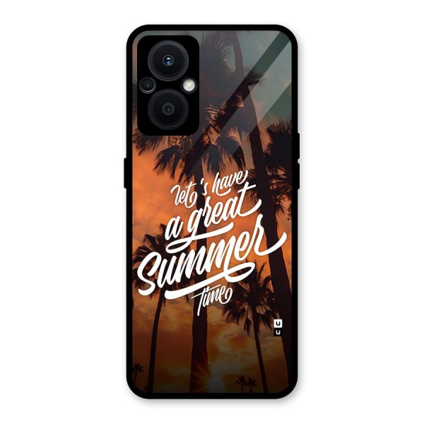 Great Summer Glass Back Case for Oppo F21s Pro 5G