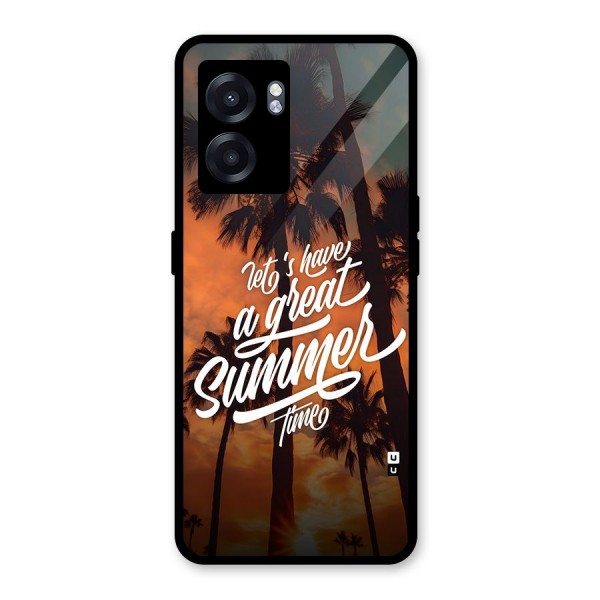 Great Summer Glass Back Case for Oppo K10 (5G)