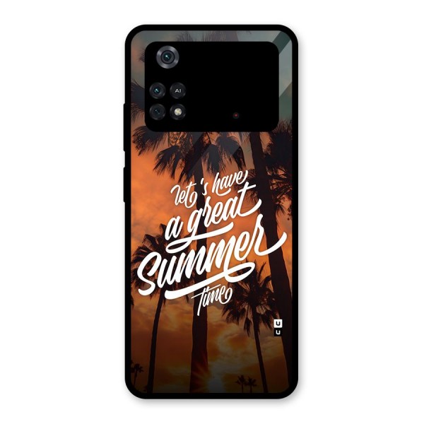 Great Summer Glass Back Case for Poco M4 Pro 4G