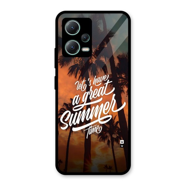 Great Summer Glass Back Case for Poco X5