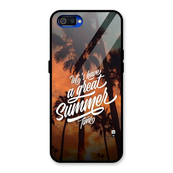 Great Summer Glass Back Case for Realme C2