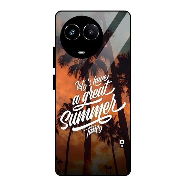 Great Summer Glass Back Case for Realme Narzo 60X