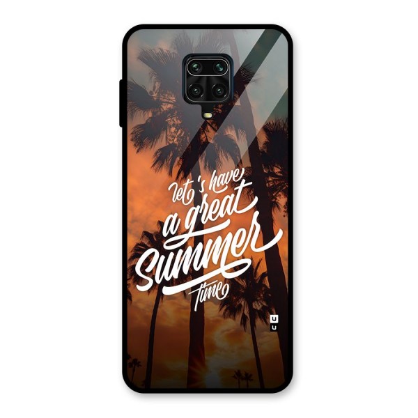 Great Summer Glass Back Case for Redmi Note 10 Lite