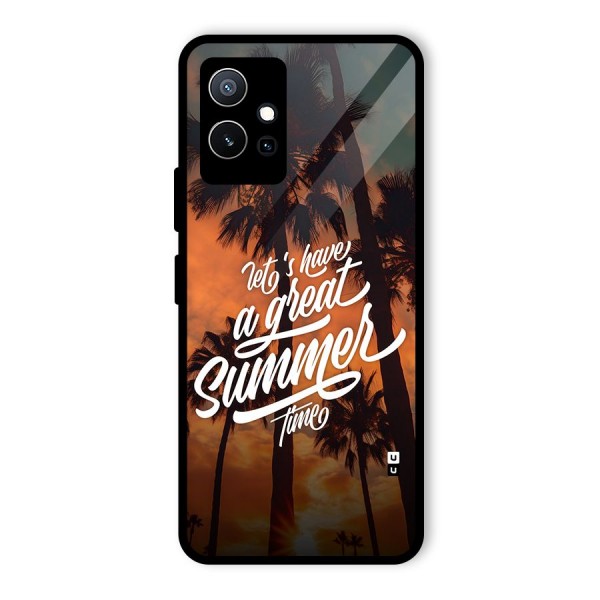 Great Summer Glass Back Case for Vivo T1 5G