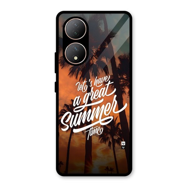 Great Summer Glass Back Case for Vivo T2