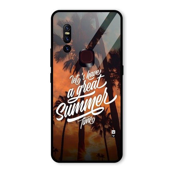 Great Summer Glass Back Case for Vivo V15