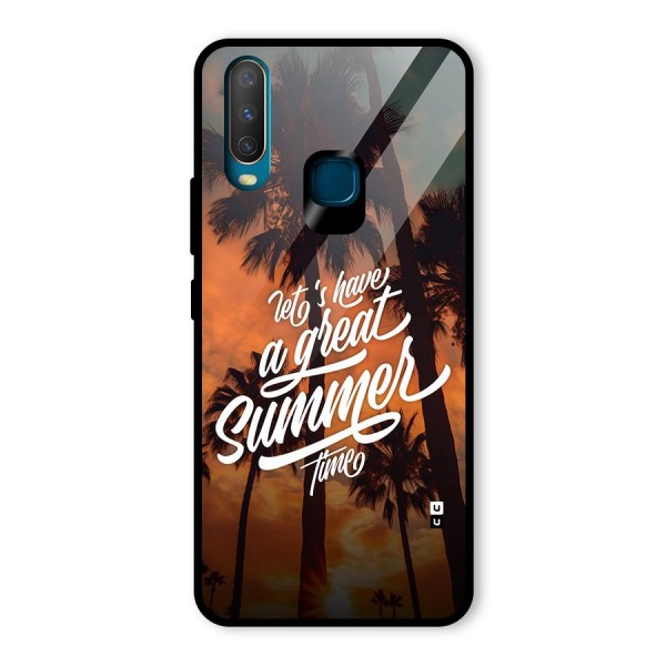 Great Summer Glass Back Case for Vivo Y17