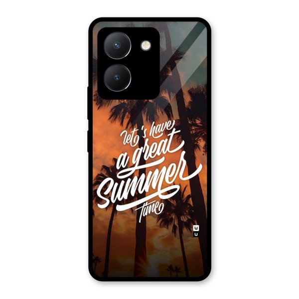 Great Summer Glass Back Case for Vivo Y36