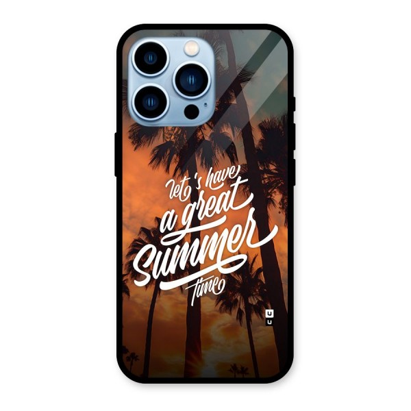 Great Summer Glass Back Case for iPhone 13 Pro