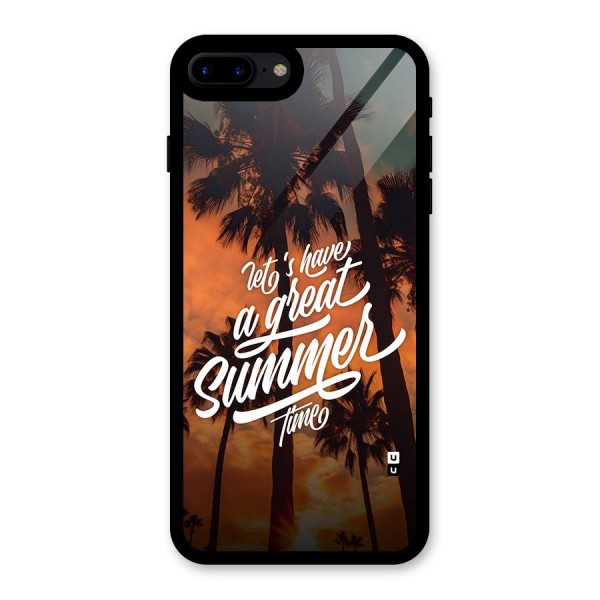 Great Summer Glass Back Case for iPhone 7 Plus