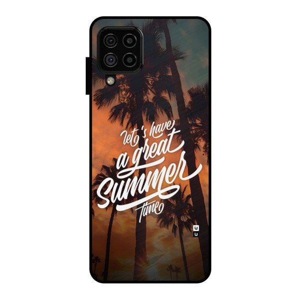 Great Summer Metal Back Case for Galaxy A22 4G