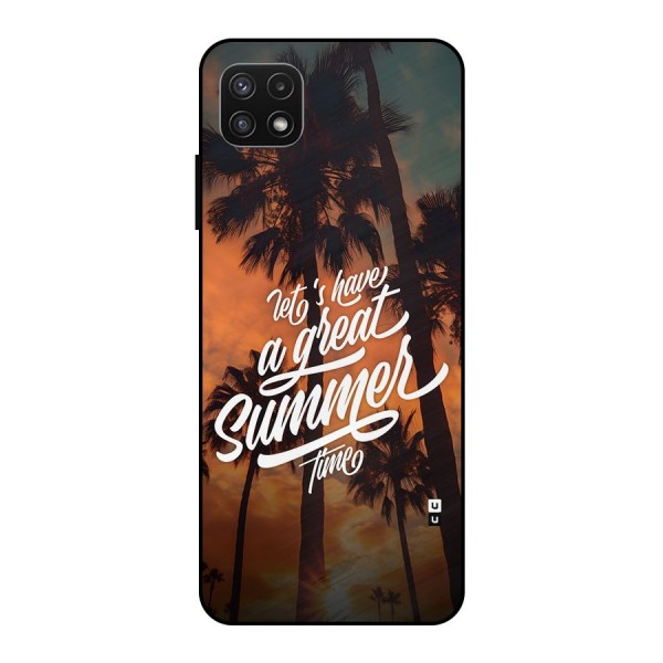 Great Summer Metal Back Case for Galaxy A22 5G