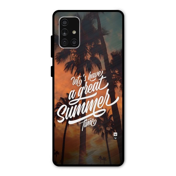 Great Summer Metal Back Case for Galaxy A71