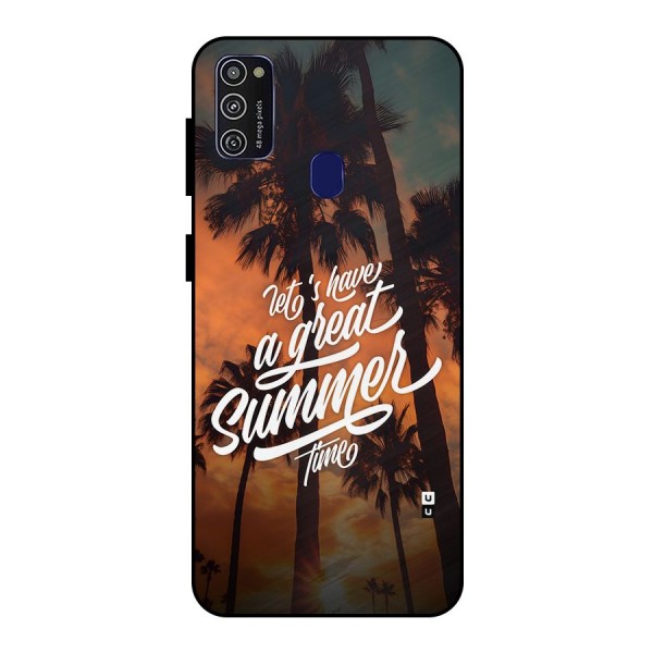 Great Summer Metal Back Case for Galaxy M30s