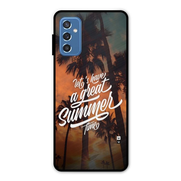 Great Summer Metal Back Case for Galaxy M52 5G