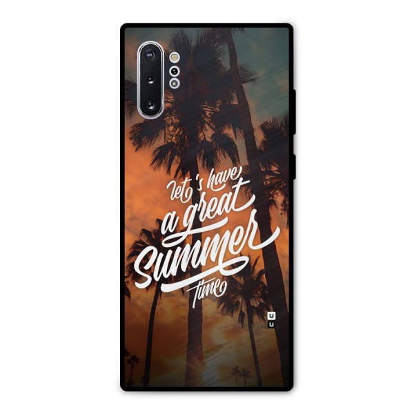 Great Summer Metal Back Case for Galaxy Note 10 Plus