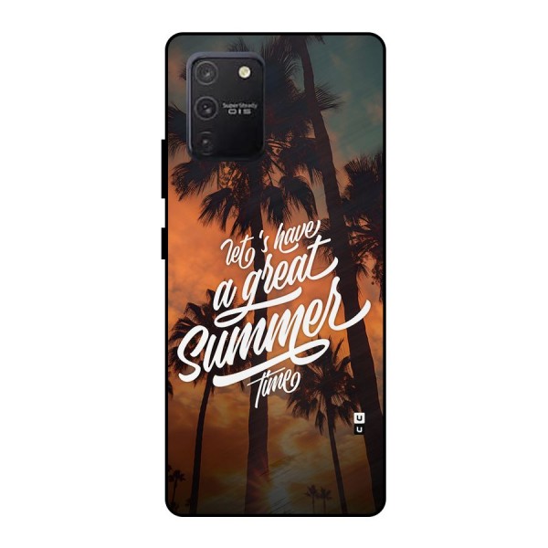 Great Summer Metal Back Case for Galaxy S10 Lite