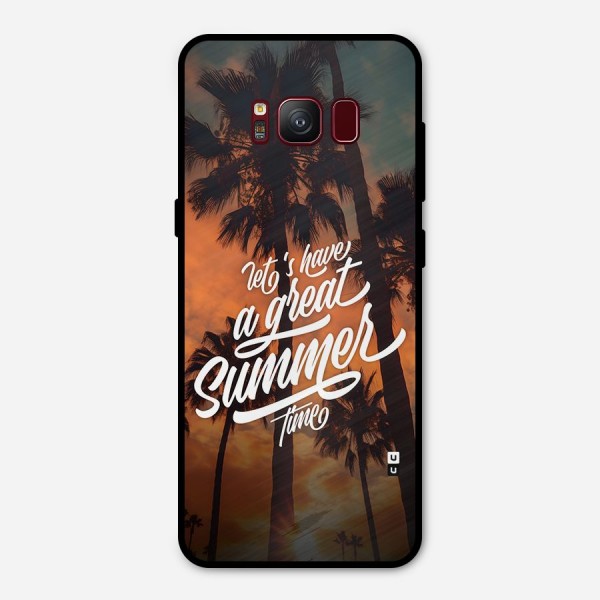 Great Summer Metal Back Case for Galaxy S8