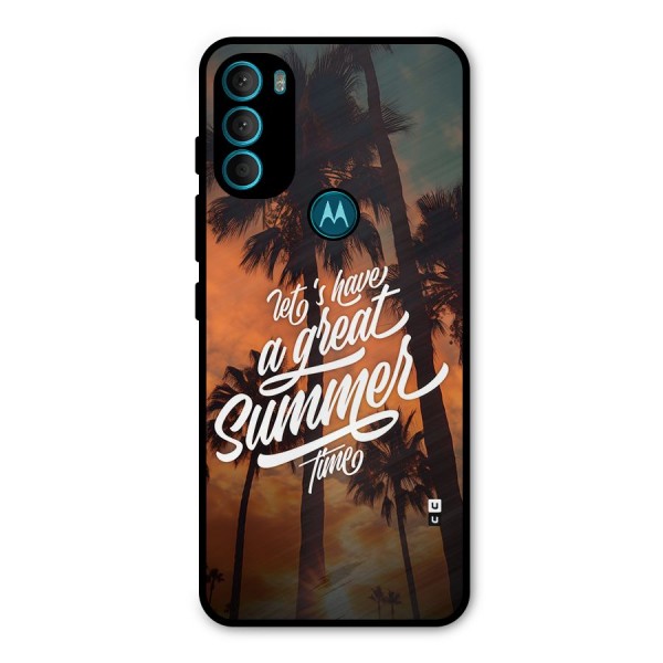 Great Summer Metal Back Case for Moto G71 5G