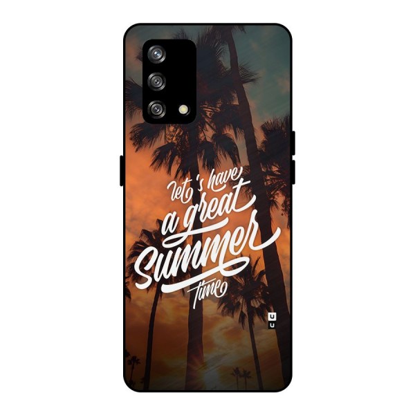 Great Summer Metal Back Case for Oppo F19s