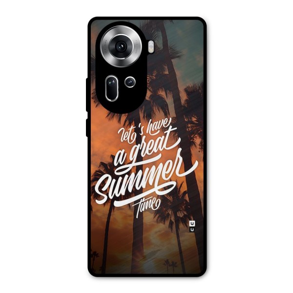 Great Summer Metal Back Case for Oppo Reno11 5G