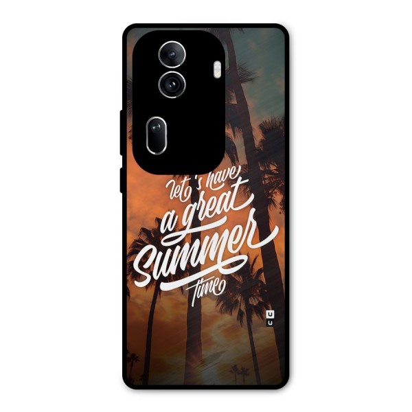 Great Summer Metal Back Case for Oppo Reno11 Pro 5G