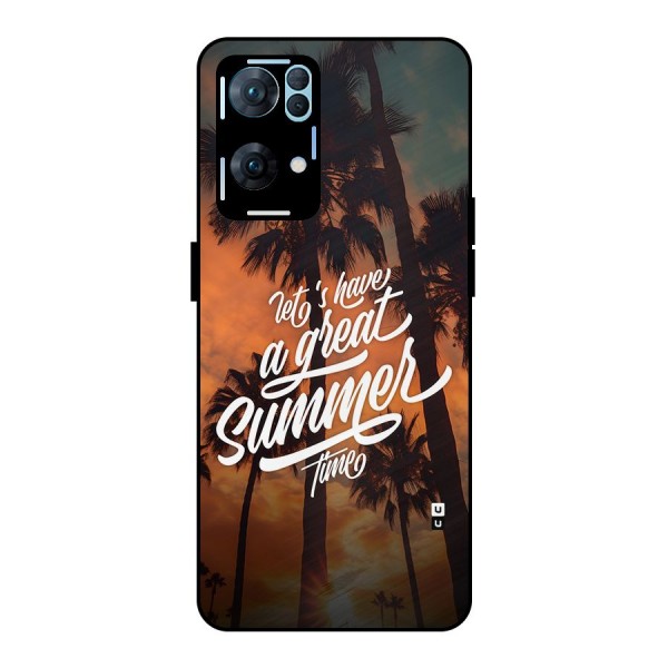 Great Summer Metal Back Case for Oppo Reno7 Pro 5G