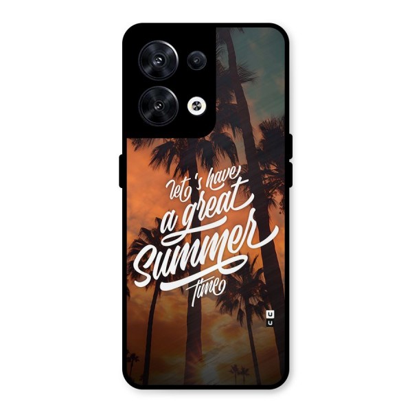 Great Summer Metal Back Case for Oppo Reno8 5G