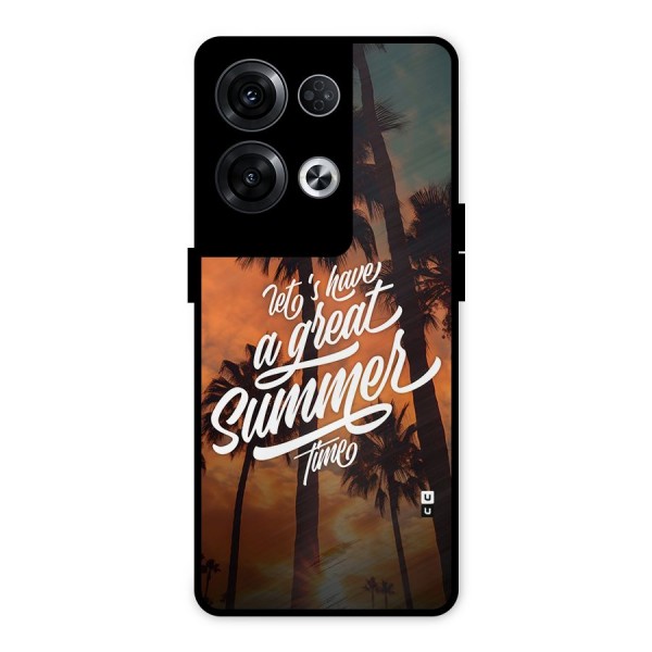 Great Summer Metal Back Case for Oppo Reno8 Pro 5G