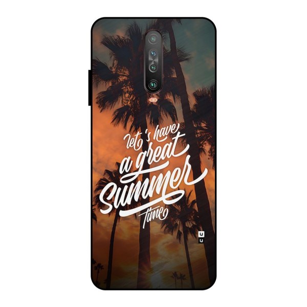 Great Summer Metal Back Case for Poco X2