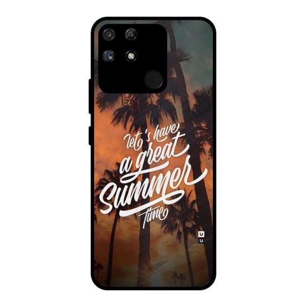 Great Summer Metal Back Case for Realme Narzo 50A