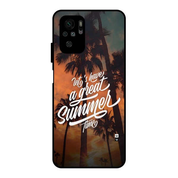 Great Summer Metal Back Case for Redmi Note 10S