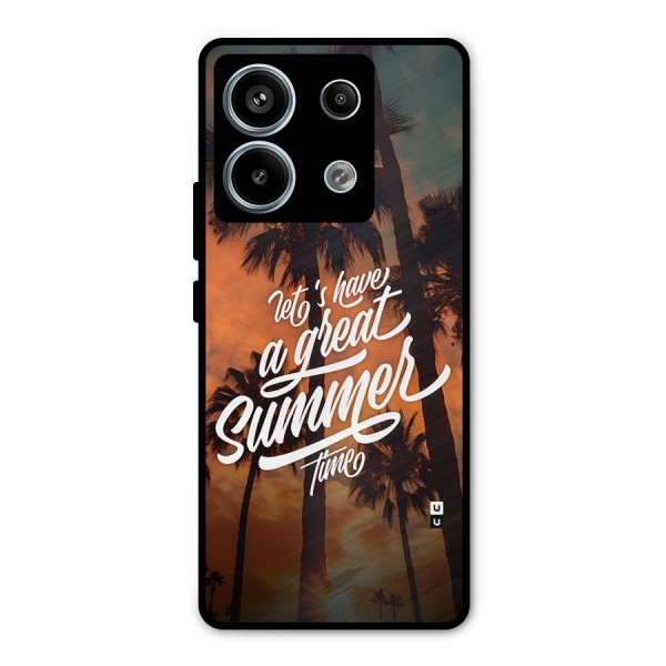 Great Summer Metal Back Case for Redmi Note 13 Pro 5G