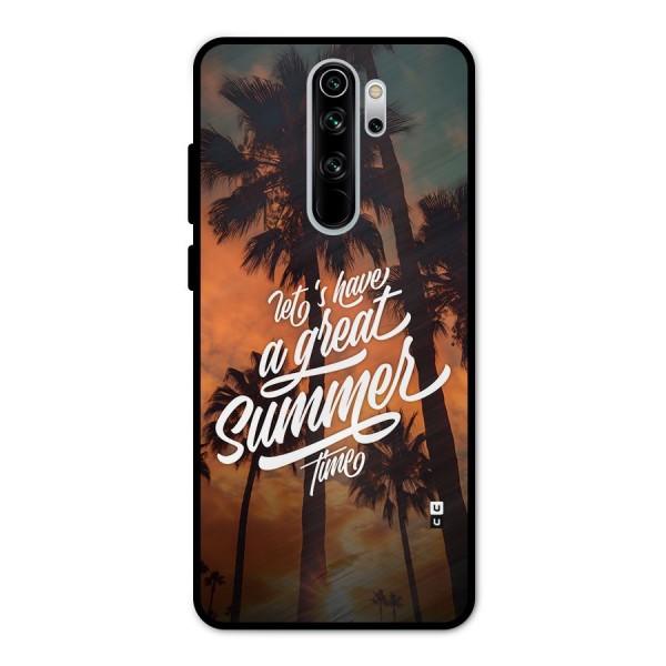 Great Summer Metal Back Case for Redmi Note 8 Pro