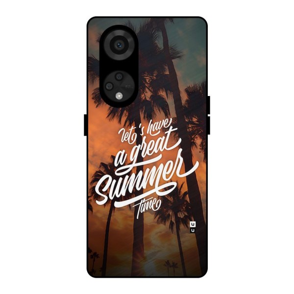Great Summer Metal Back Case for Reno8 T 5G