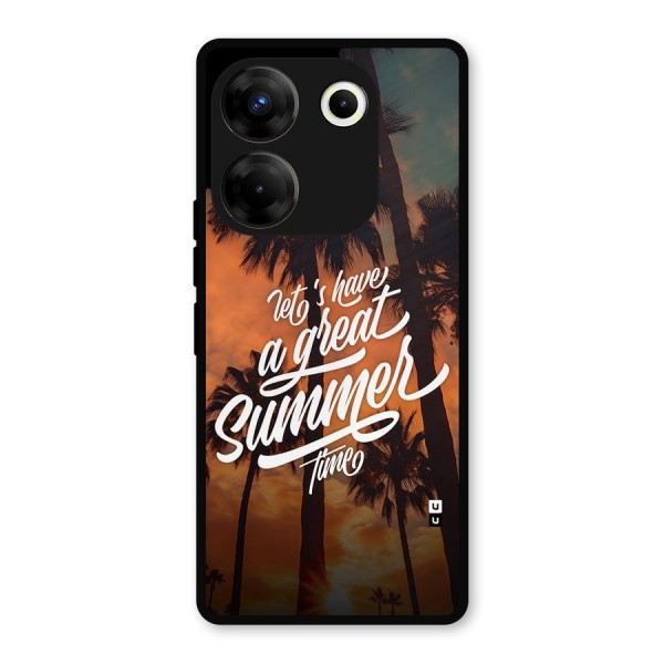 Great Summer Metal Back Case for Tecno Camon 20