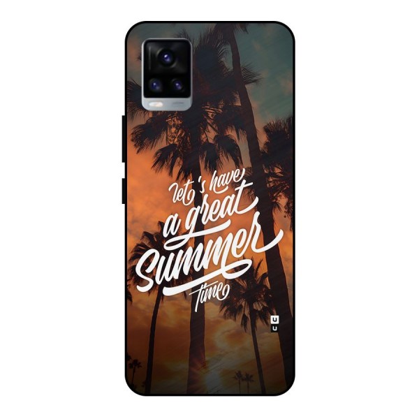 Great Summer Metal Back Case for Vivo V20 2021