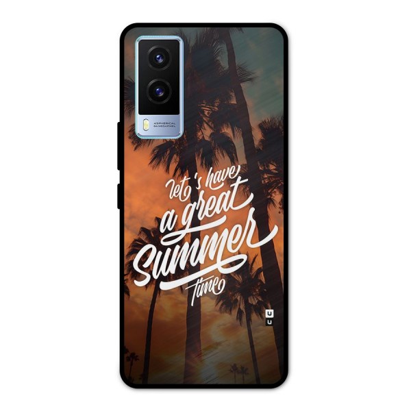 Great Summer Metal Back Case for Vivo V21e 5G