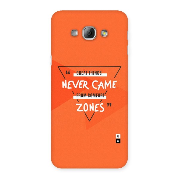 Great Things Comfort Zones Back Case for Galaxy A8