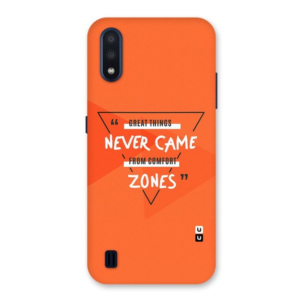 Great Things Comfort Zones Back Case for Galaxy M01