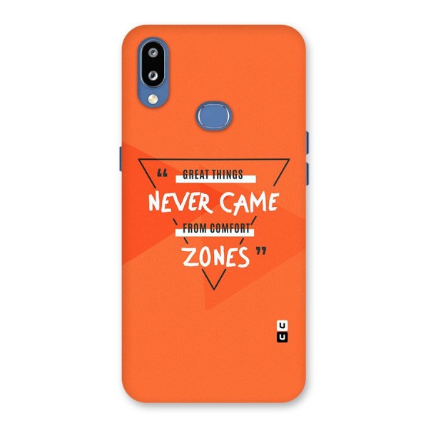 Great Things Comfort Zones Back Case for Galaxy M01s