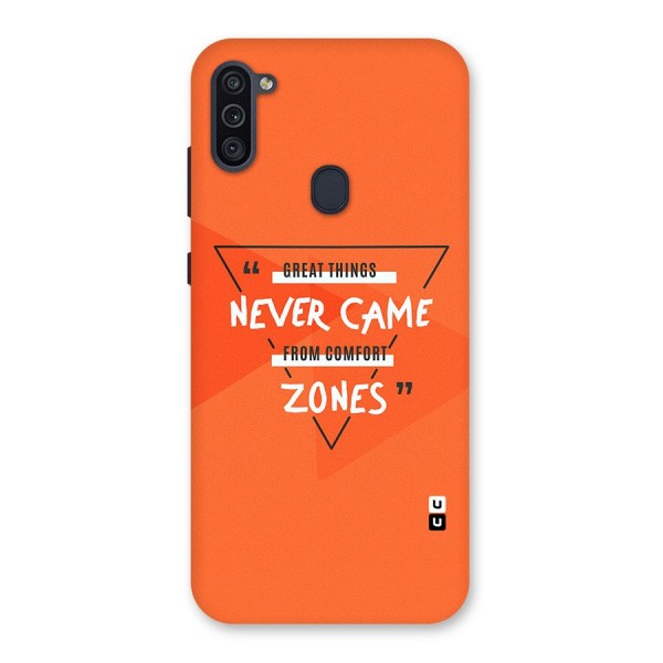 Great Things Comfort Zones Back Case for Galaxy M11