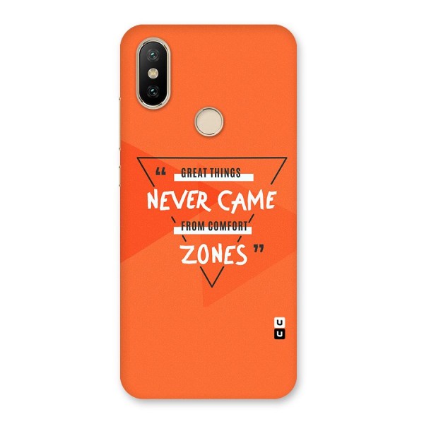 Great Things Comfort Zones Back Case for Mi A2