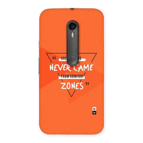 Great Things Comfort Zones Back Case for Moto G3