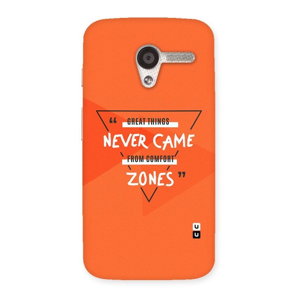 Great Things Comfort Zones Back Case for Moto X