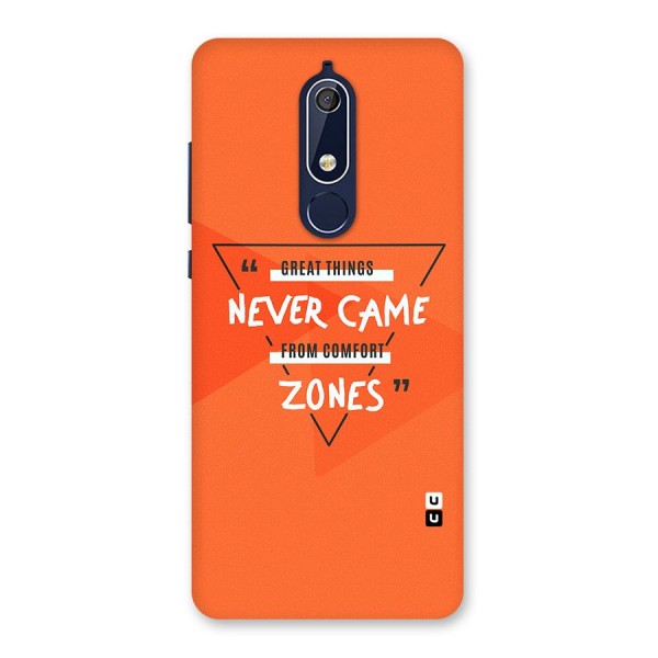 Great Things Comfort Zones Back Case for Nokia 5.1